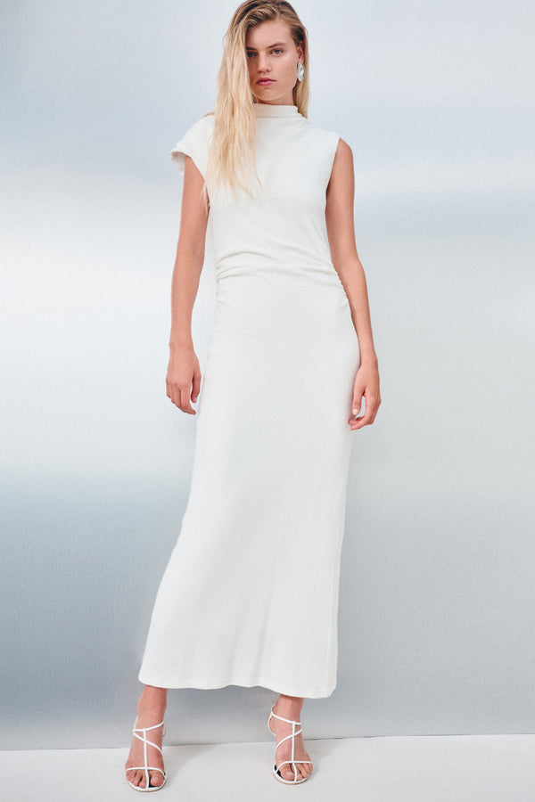 BEAU SLEEVELESS MAXI DRESS - IVORY