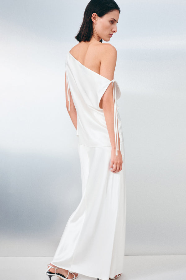 SAVANNA TIE TOP - IVORY