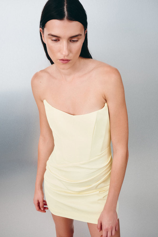 LANI STRAPLESS CORSET MINI DRESS - SGROPPINO_