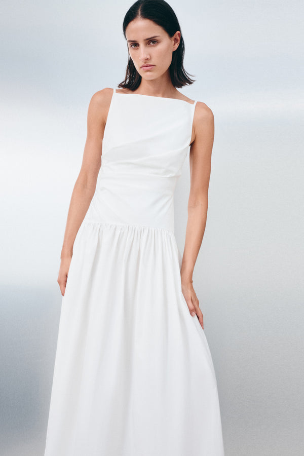 CAMPBELL SQUARE NECK MAXI DRESS - IVORY