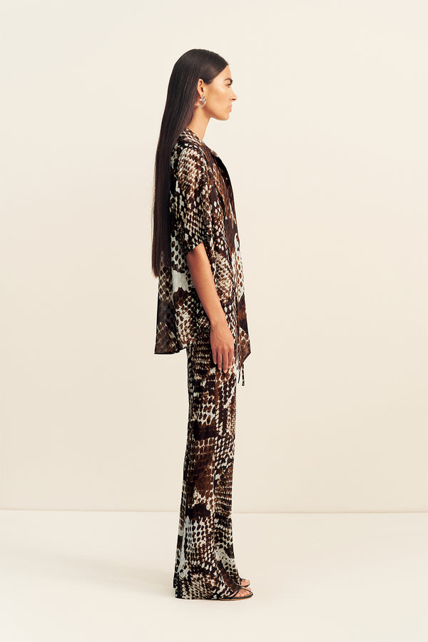 MAIA SHEER BIAS DRAWSTRING PANT