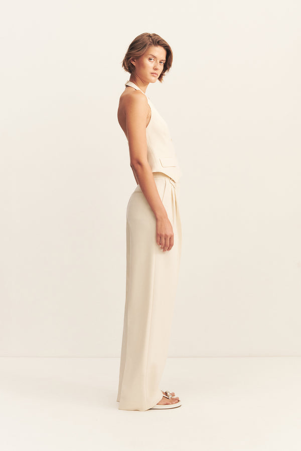 IRENA HALTER NECK VEST - RICE_S