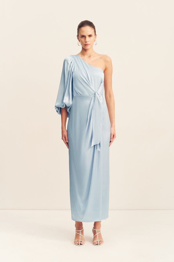 shona joy luxe tie front one shoulder dress Shona Joy Luxe Tie Front One Shoulder Cocktail Dress
