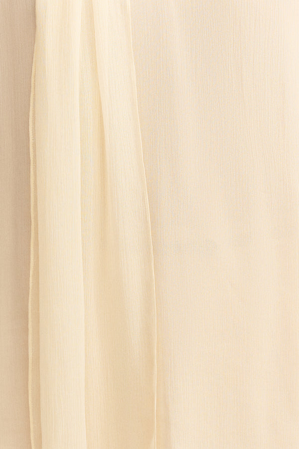 CLEMENCE SCARF BLOUSE - CREAM_SW