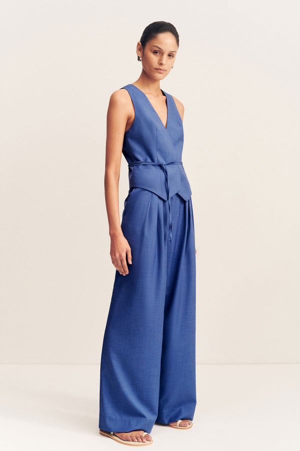 ASHER BELTED VEST - OCEAN BLUE_A