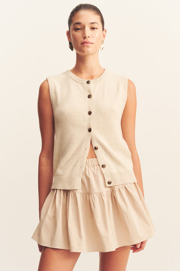 JACKSON SLEEVELESS VEST - WISHBONE
