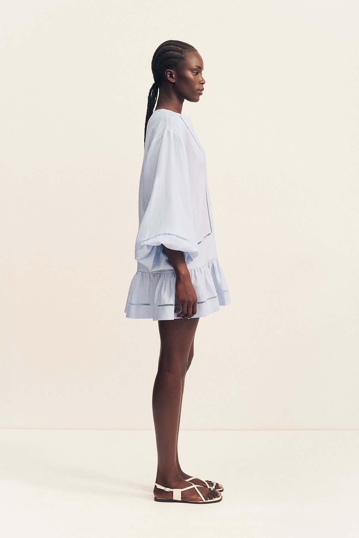 Tommy Balloon Sleeve Mini Dress | Sky | Dresses | Shona Joy