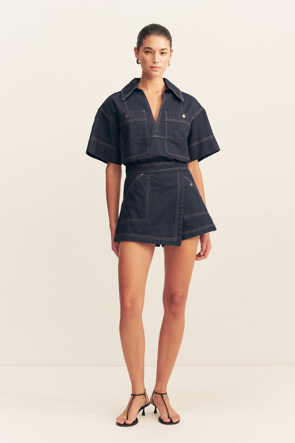 RITA WRAP DETAIL SKORT_F