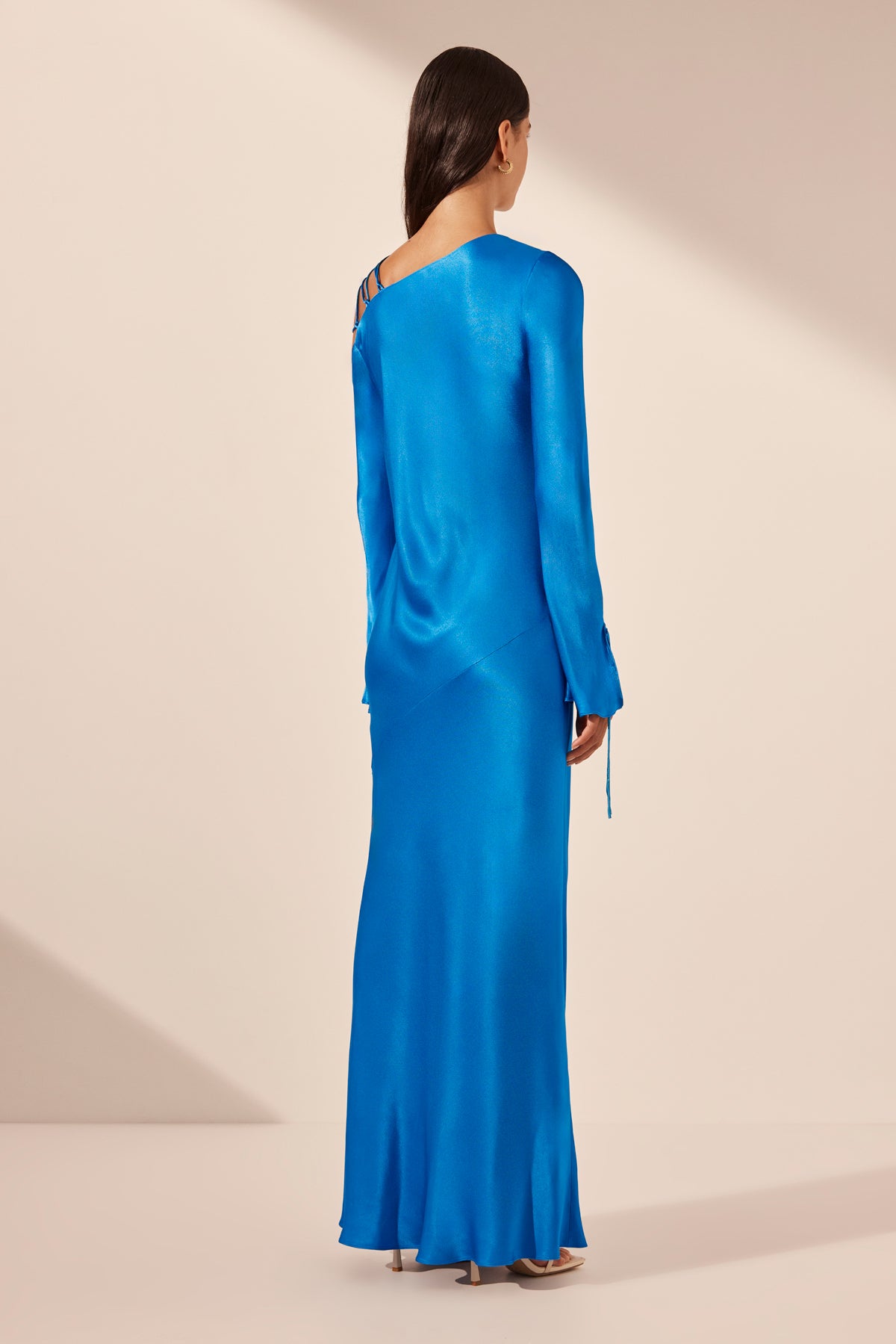 Nora Lace Detail Maxi Dress Aqua Dresses Shona Joy