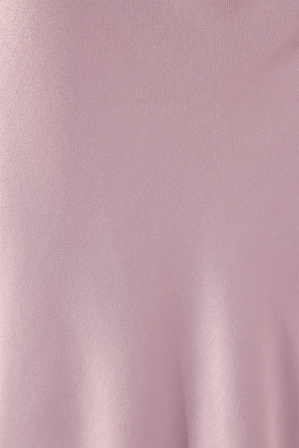 LA LUNE HIGH NECK RUCHED MAXI DRESS - LILAC_SW