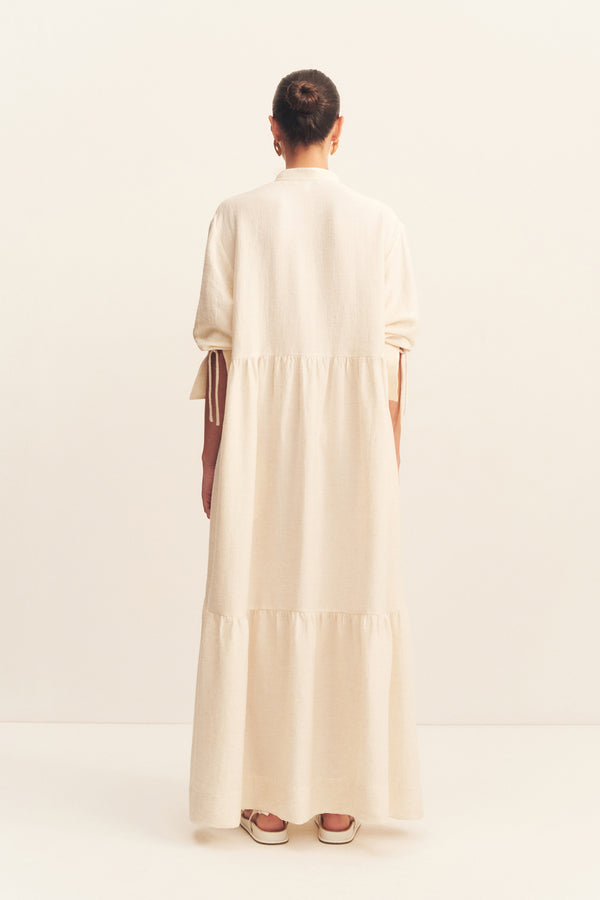 JASPER TIERED MAXI DRESS - RESIN