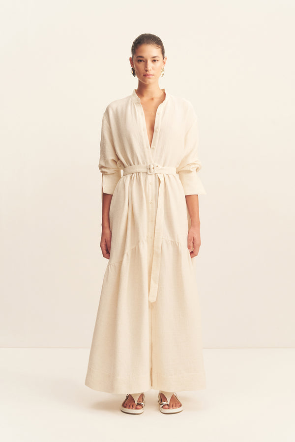 JASPER TIERED MAXI DRESS - RESIN_F