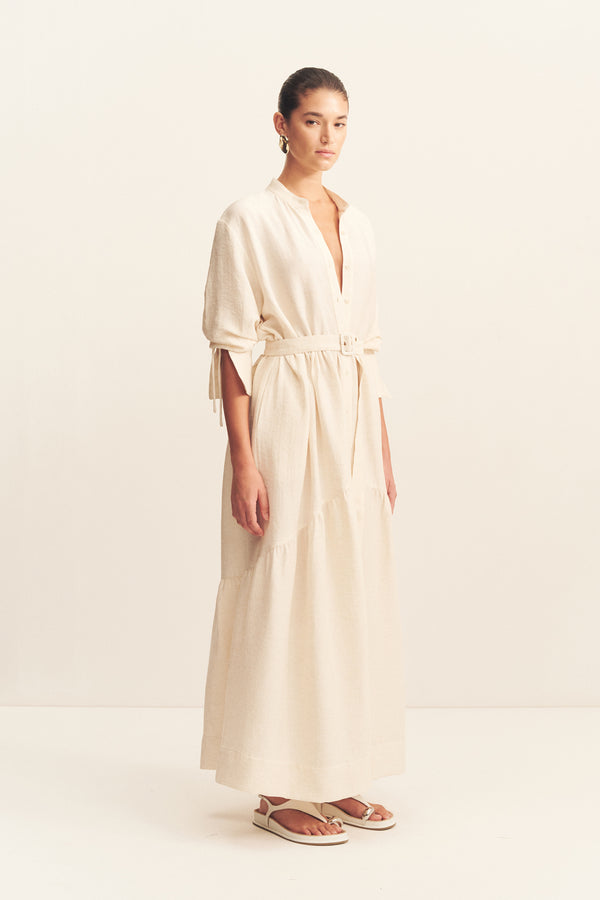 JASPER TIERED MAXI DRESS - RESIN