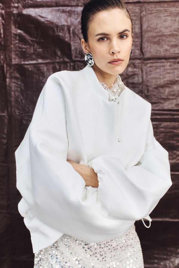 OTIS BOMBER JACKET - IVORY