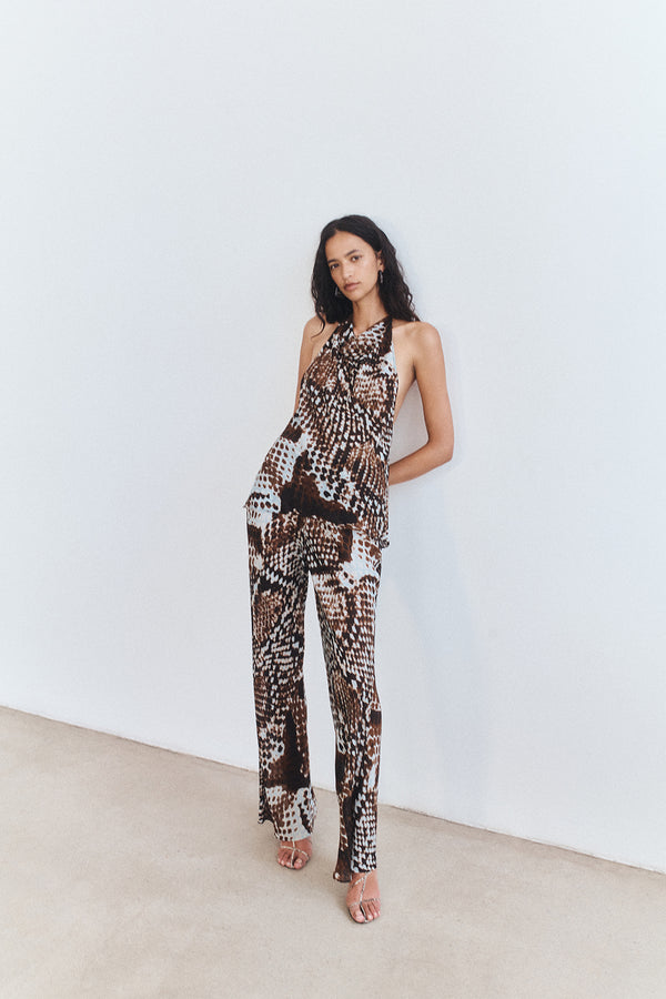 MAIA SHEER BIAS DRAWSTRING PANT