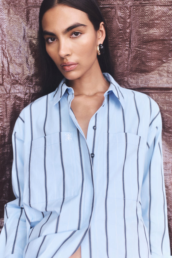 SAXON COTTON OVERSIZED SHIRT