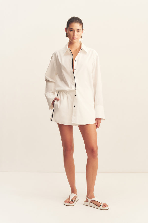 MORTON CONTRAST SHIRT - WHITE_F