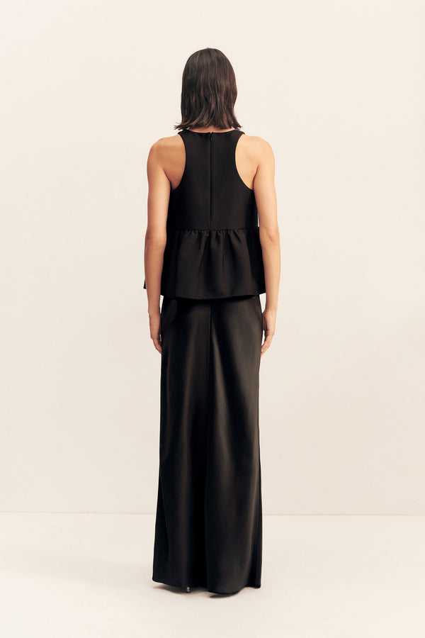 OTIS PLUNGED TOP - BLACK