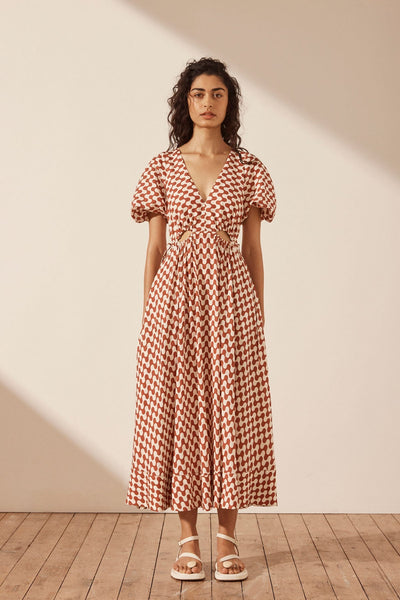 Drawstring sales midi dress