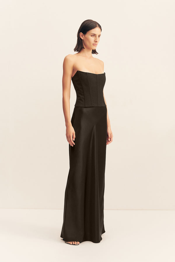 SAVANNA MAXI SKIRT - BLACK