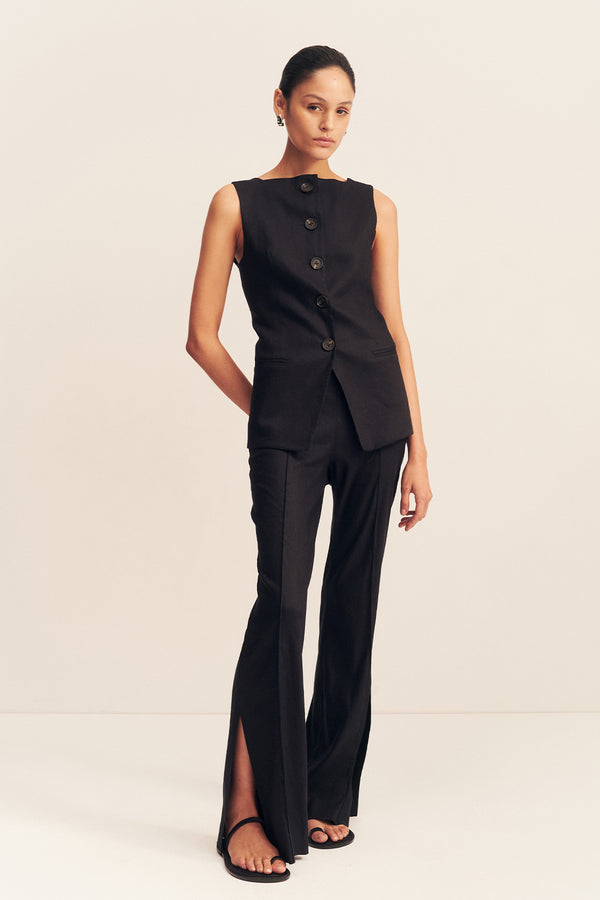 KASBAH VEST - BLACK_F