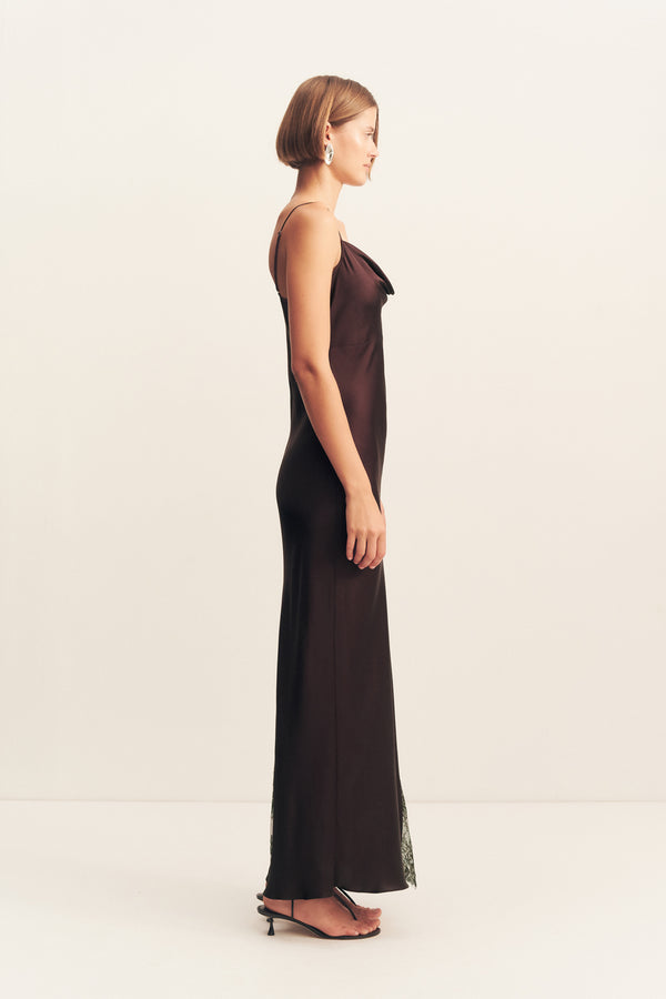 allegra lace panelled maxi dress Shona Joy - Allegra Lace Panelled Maxi Dress - Ivory