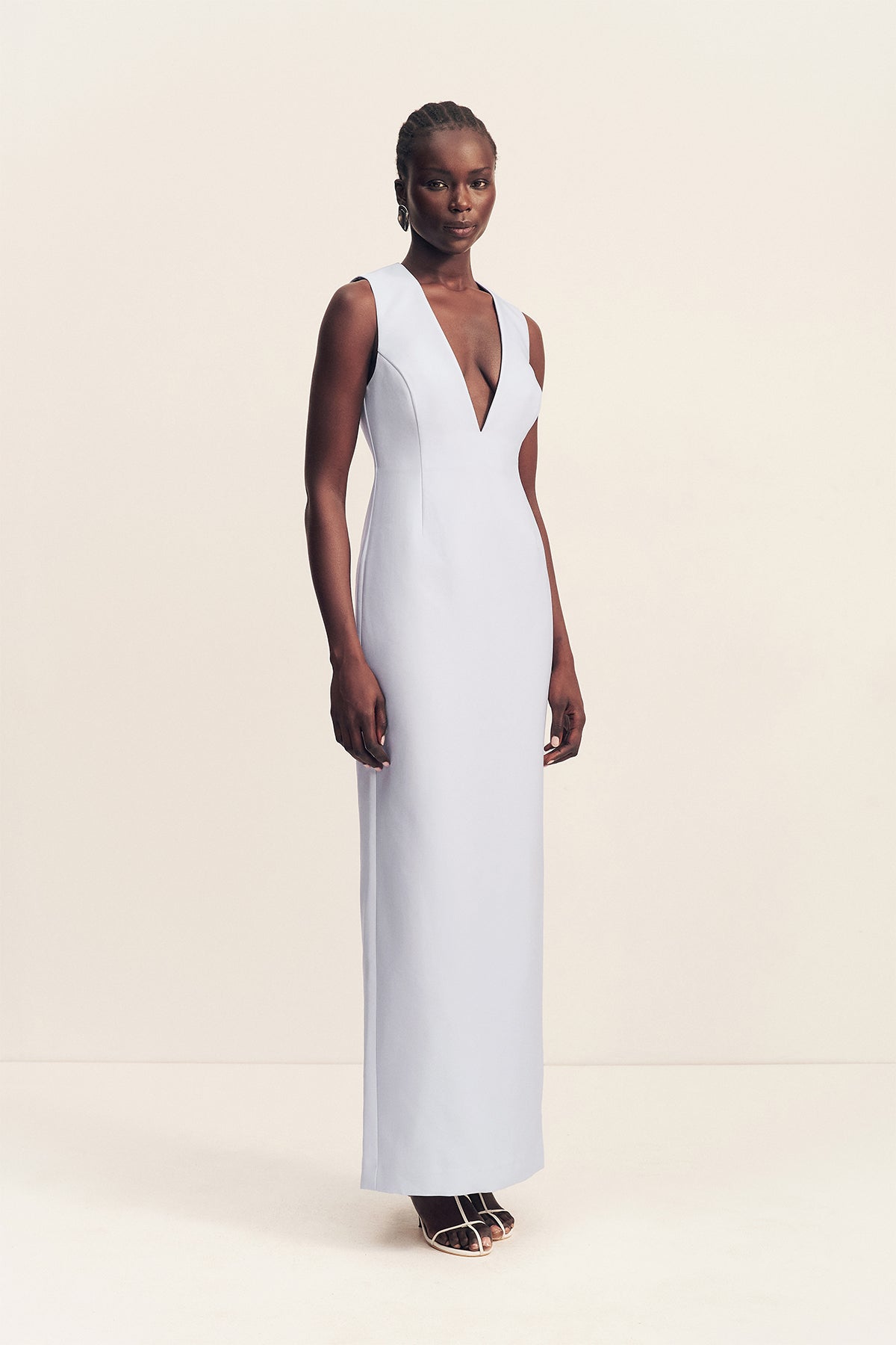 セリーナ様Shona Joy ドレス Otis Plunged Fitted Maxi Dress | Sky | Dresses | Shona Joy