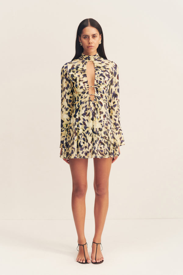 KINETIC HIGH NECK MINI DRESS_F