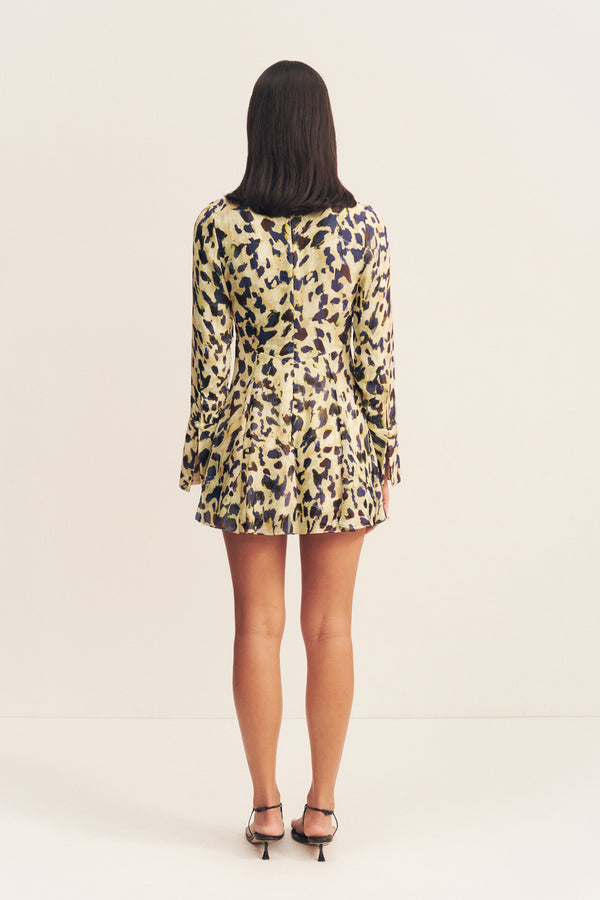 KINETIC HIGH NECK MINI DRESS_B