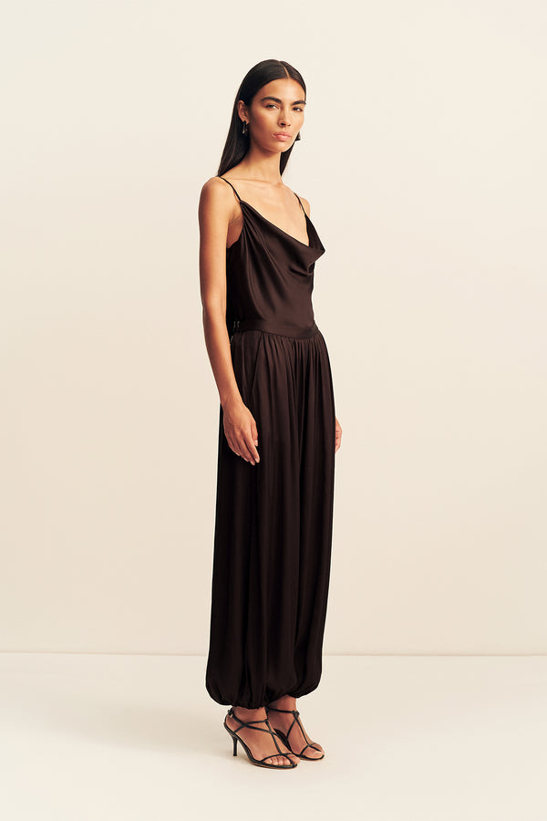 AGNES HAREM PANT - ESPRESSO