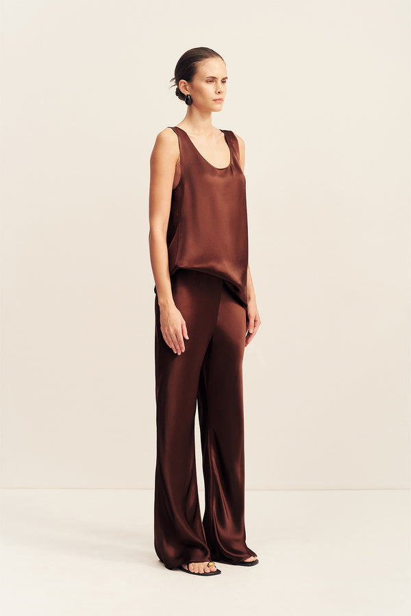 SAVANNA BIAS PANT - COFFEE
