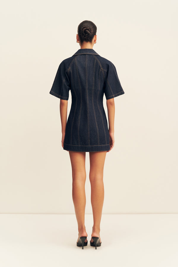 RITA SHORT SLEEVE STRUCTURED MINI DRESS