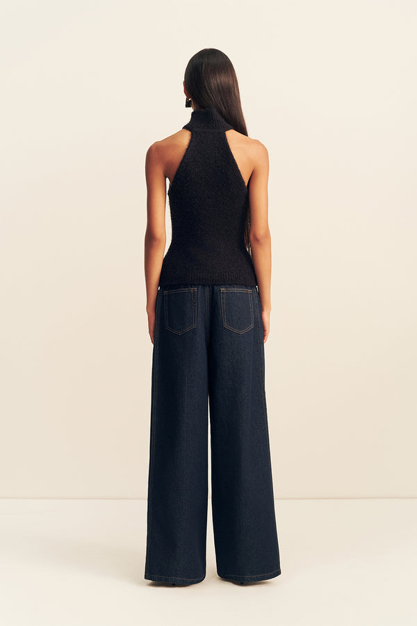 KORINE RACER BACK TOP - BLACK