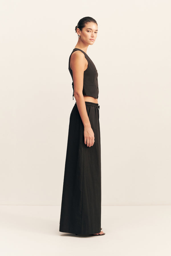 CAMPBELL WIDE LEG PANT - BLACK
