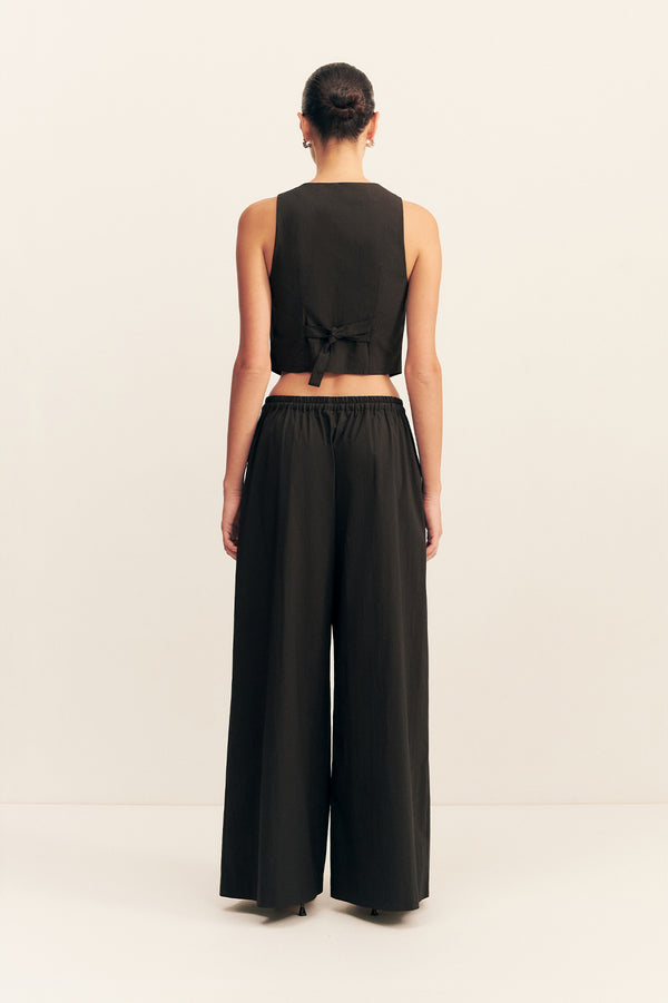CAMPBELL WIDE LEG PANT - BLACK