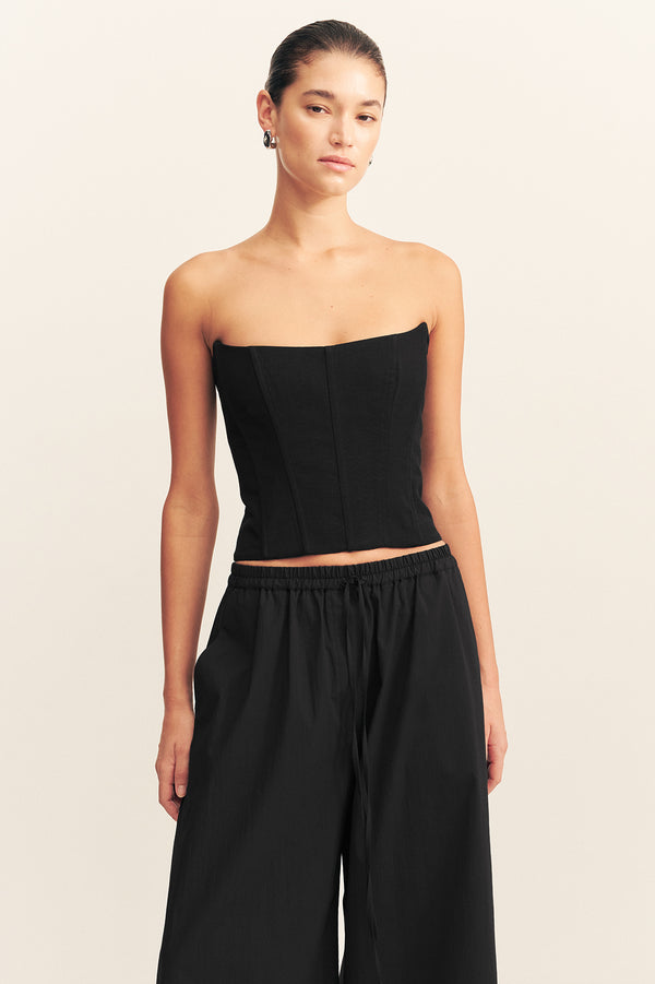 OAKLEY CORSET TOP - BLACK