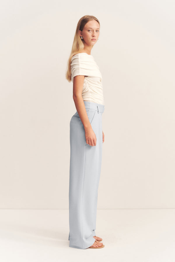 SIMMONS DOUBLE WAISTBAND PANT - GLACIAL BLUE_S