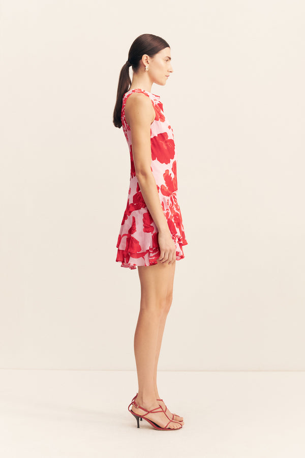 ALEYNA RUFFLE MINI DRESS
