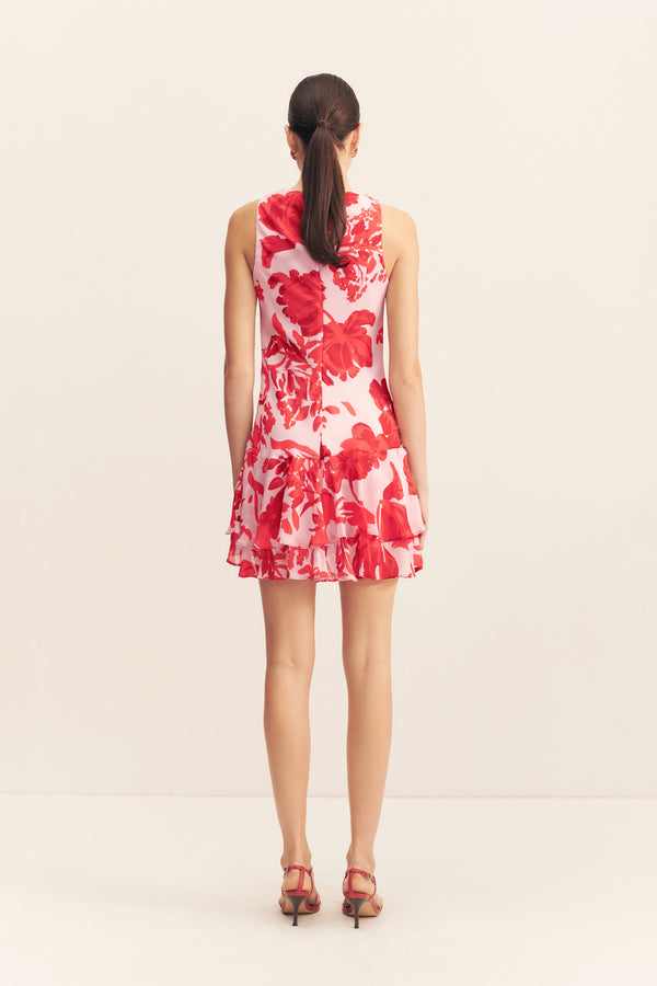 ALEYNA RUFFLE MINI DRESS