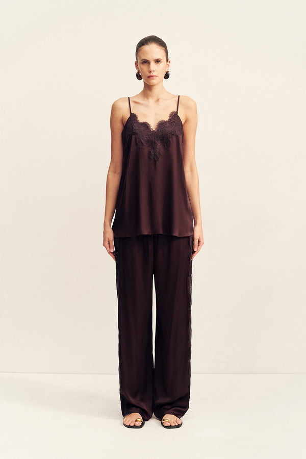 SIMONA LACE CAMI - ESPRESSO_F