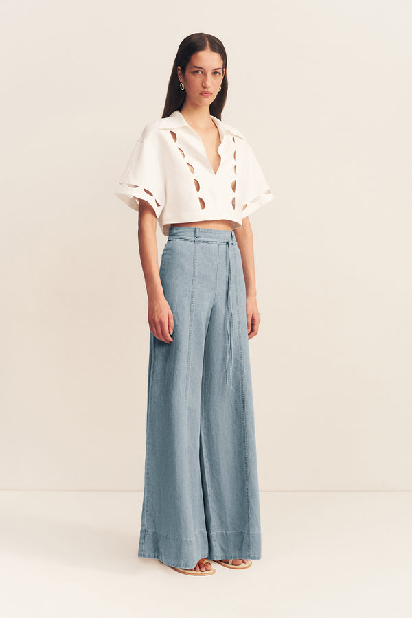 ELLSWORTH PALAZZO PANTS - BLEACHED BLUE_A