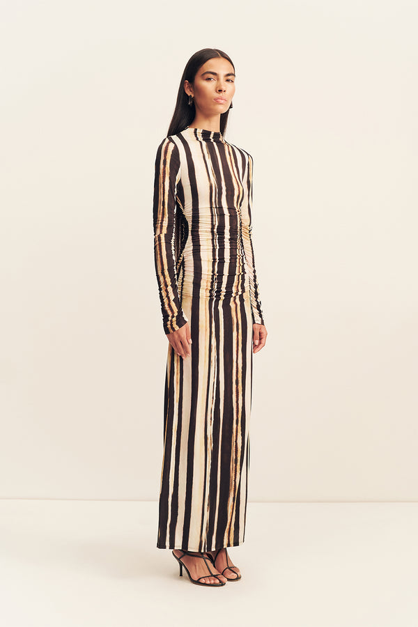 OLENE SLINKY JERSEY MAXI DRESS