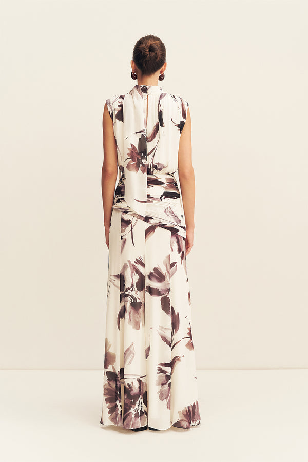 MARPESSA SCARF NECK MAXI DRESS