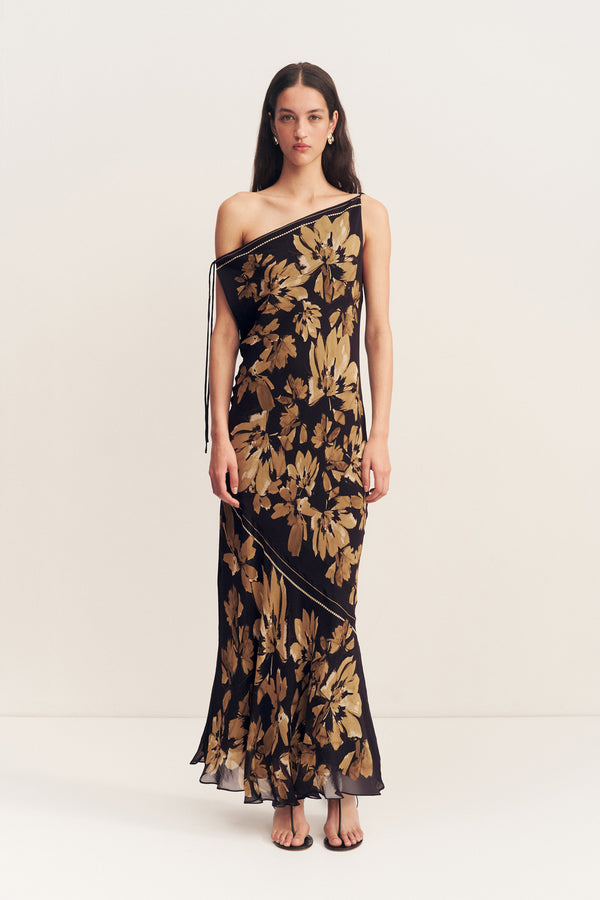 Bleeker Tie Maxi Dress | Brushed Floral | Dresses