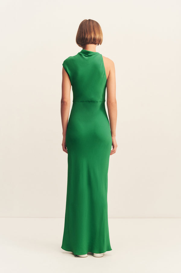 Rio Draped Cowl Maxi Dress | Abundant Green | Dresses