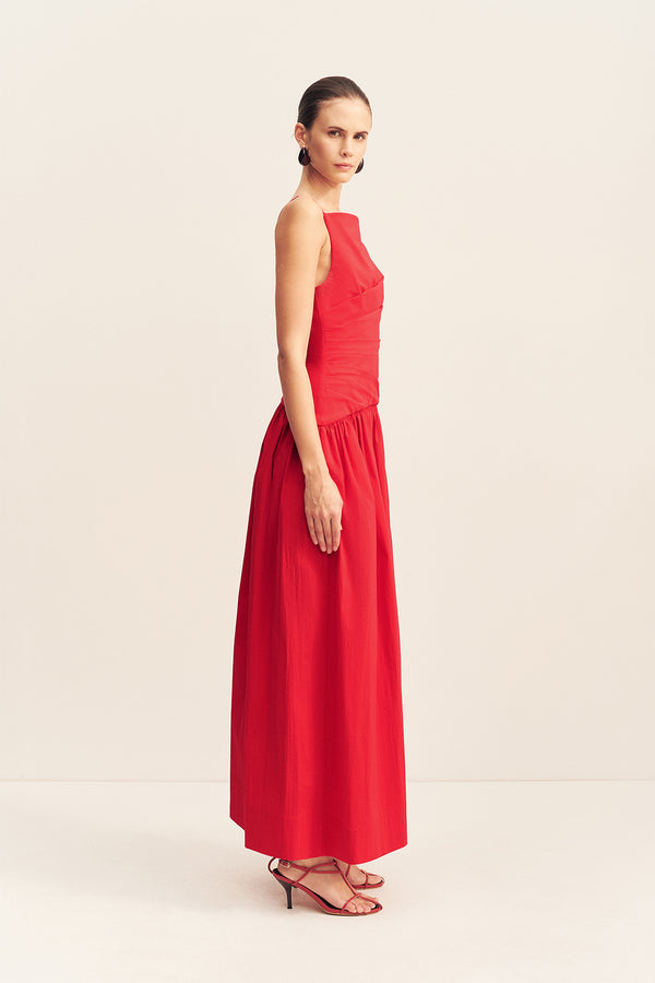 CAMPBELL SQUARE NECK MAXI DRESS - GOJI