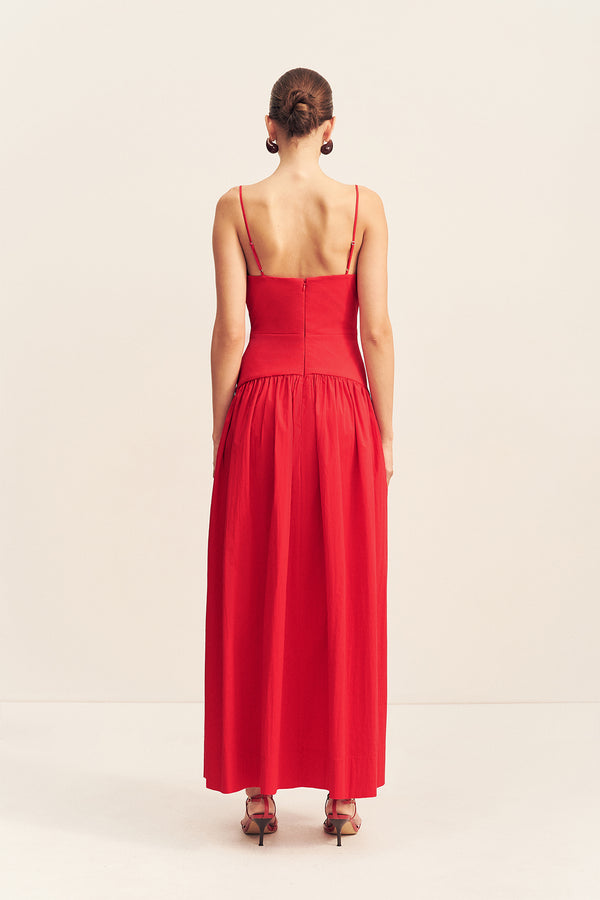 CAMPBELL SQUARE NECK MAXI DRESS - GOJI