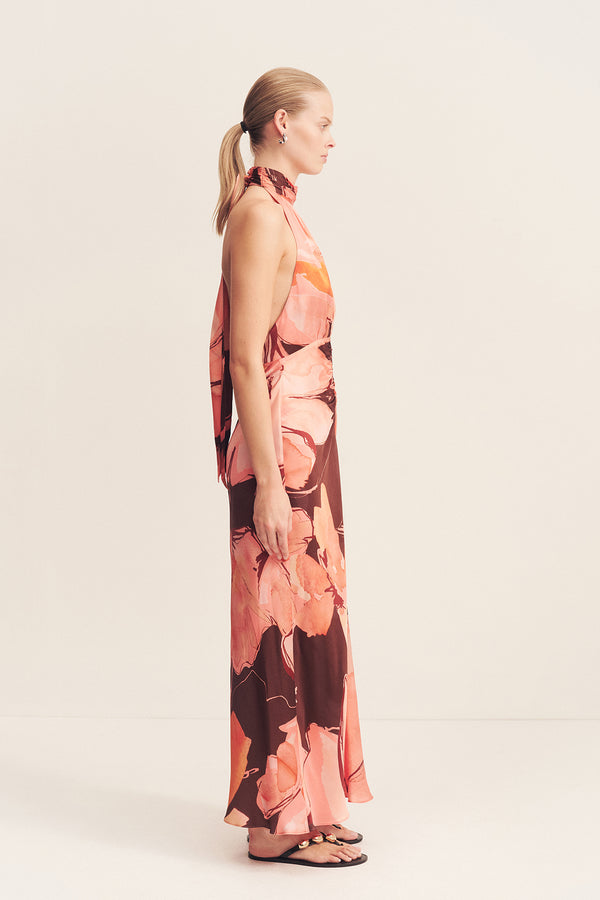 EMERSON HALTER NECK MAXI DRESS_S