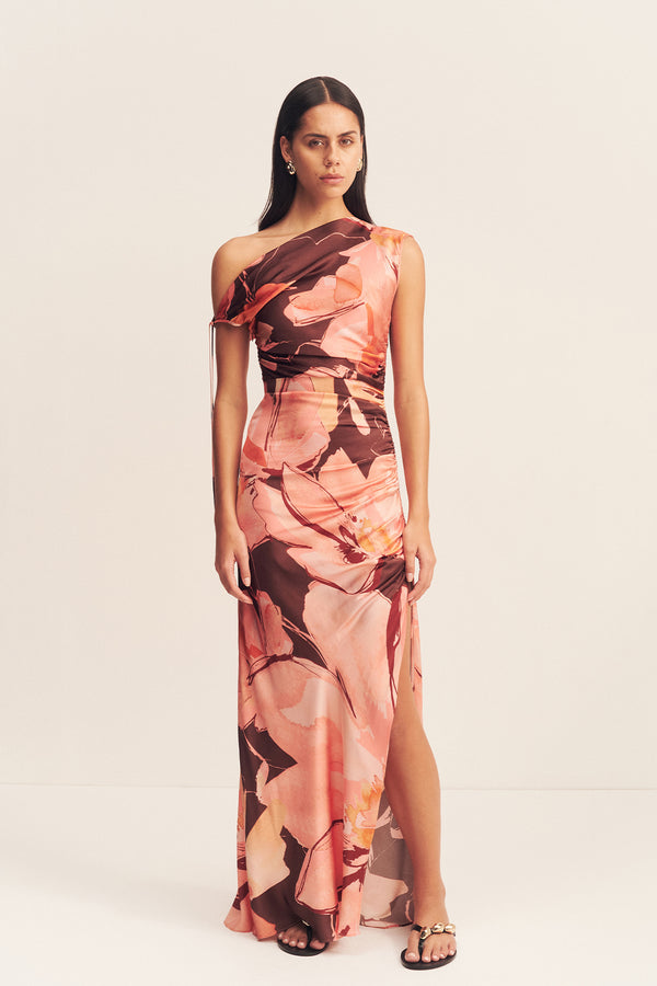EMERSON GATHERED MAXI DRESS_F