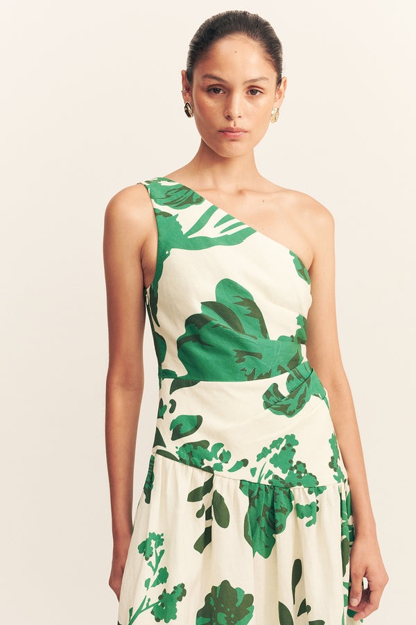 JONI ONE SHOULDER MAXI DRESS